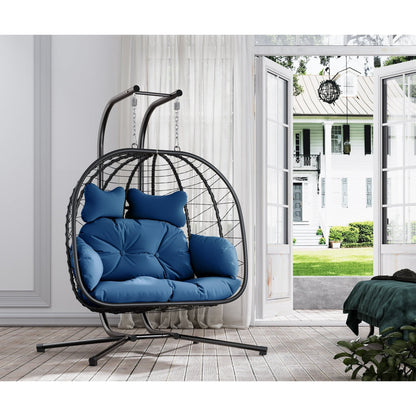 Two-Seater Rattan Egg