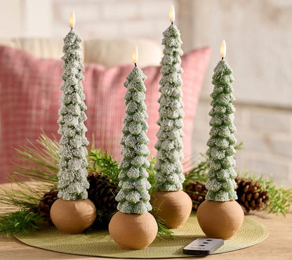 Frosted Glow Tree Tapers