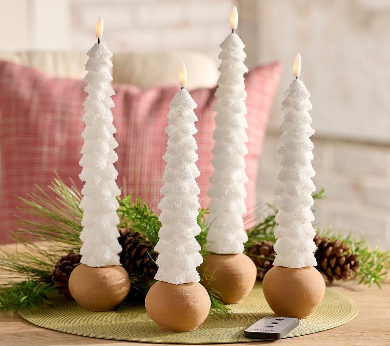 Frosted Glow Tree Tapers