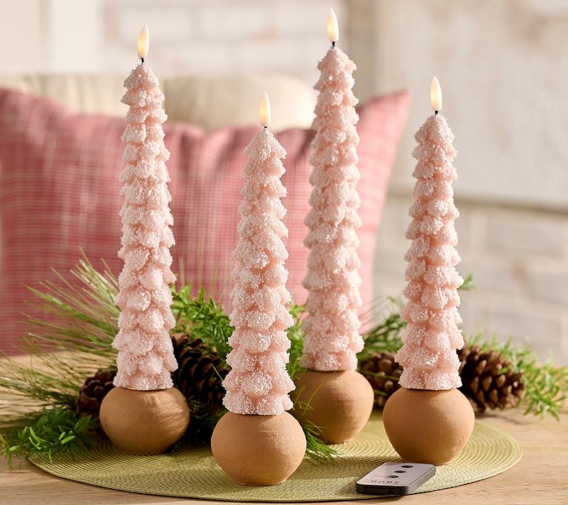 Frosted Glow Tree Tapers