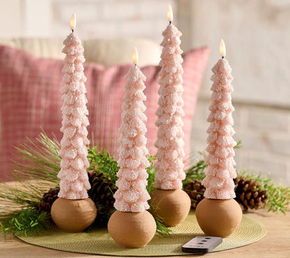 Frosted Glow Tree Tapers
