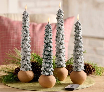 Frosted Glow Tree Tapers