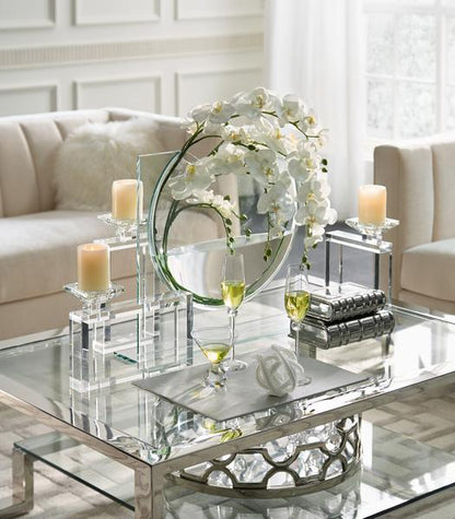 Elegant Glass Ellipse Vase