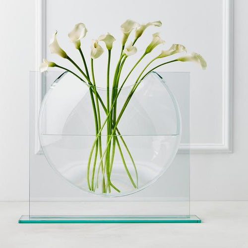 Elegant Glass Ellipse Vase