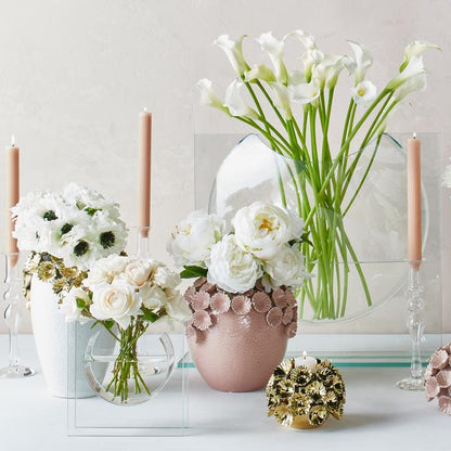 Elegant Glass Ellipse Vase