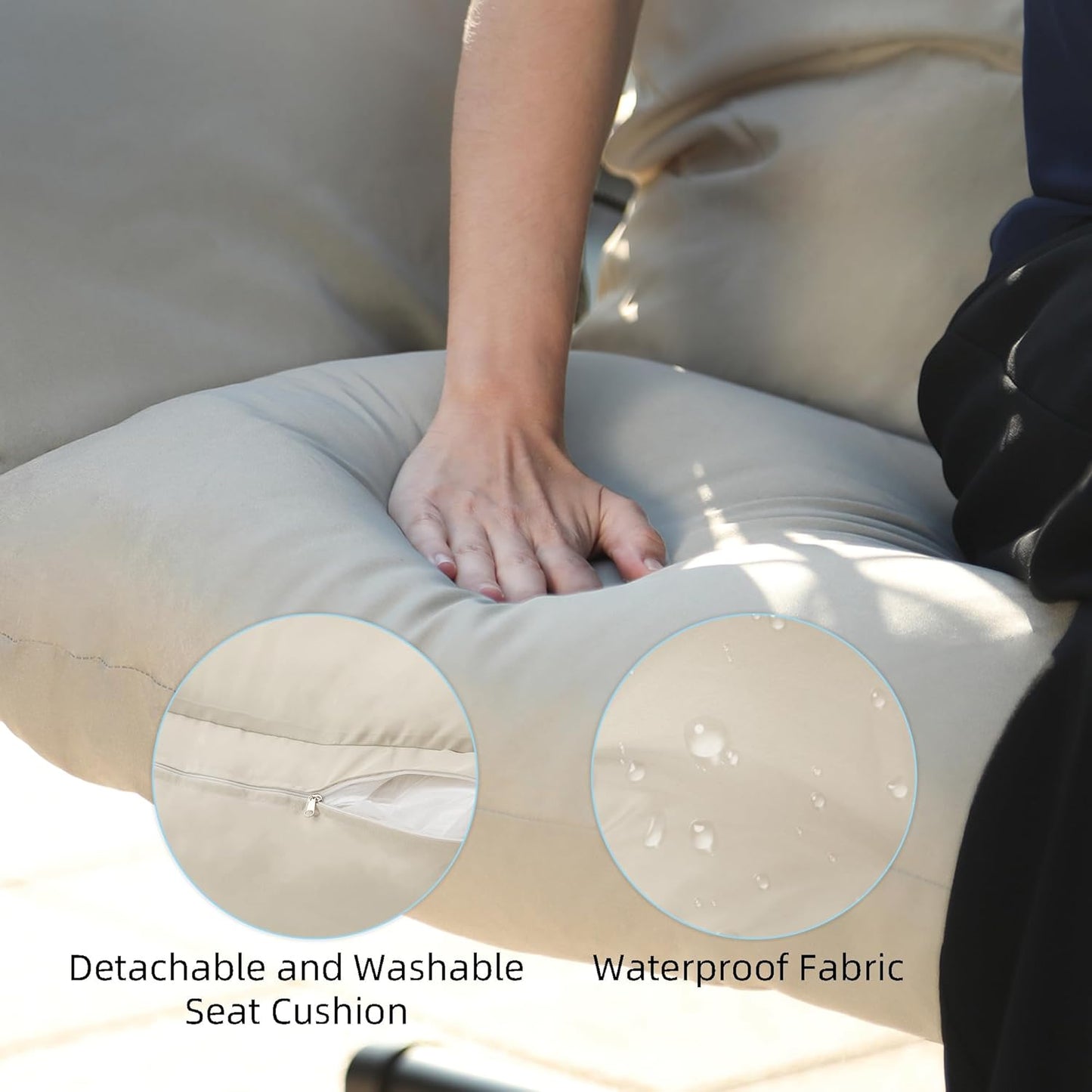 Two-Seater Rattan Egg