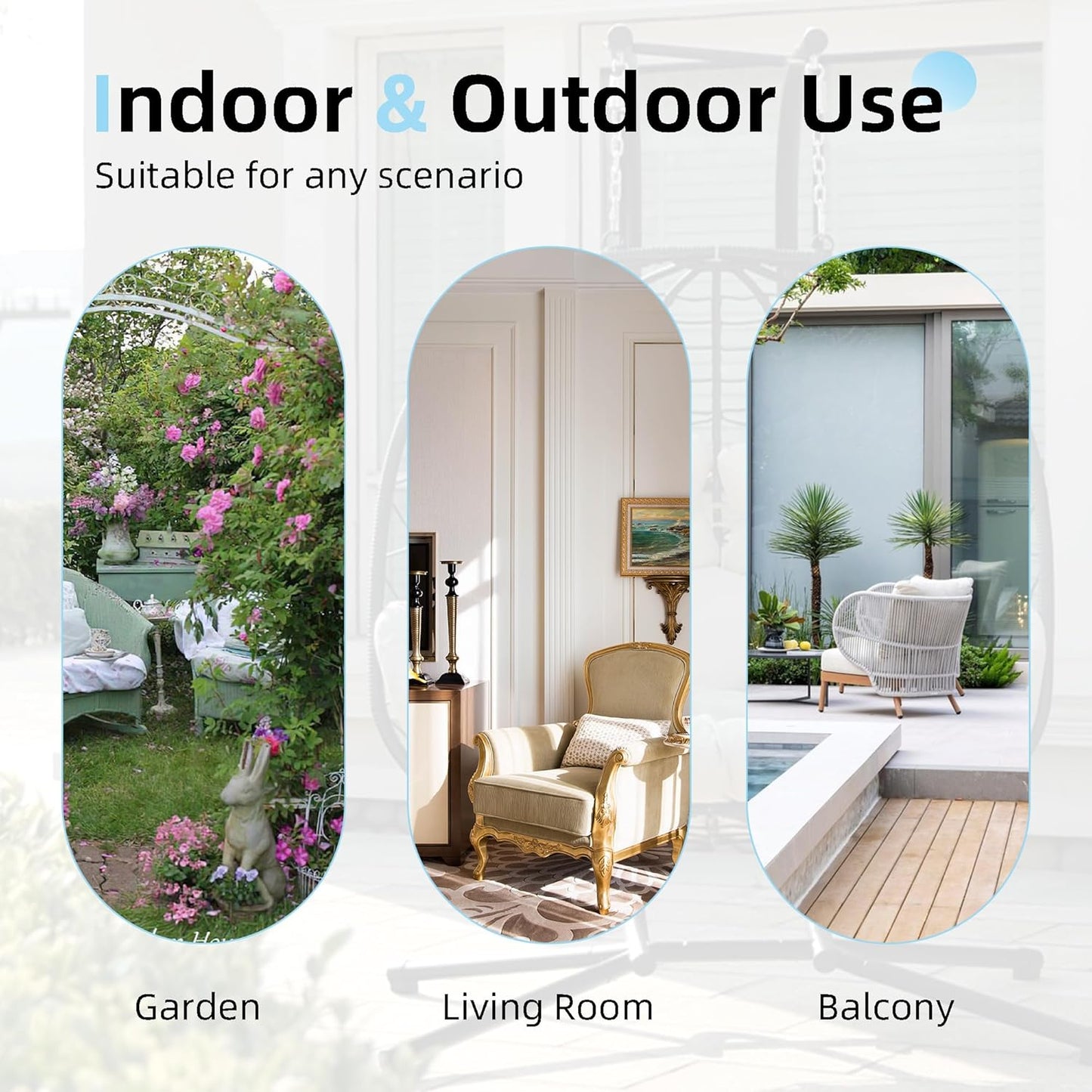 Two-Seater Rattan Egg